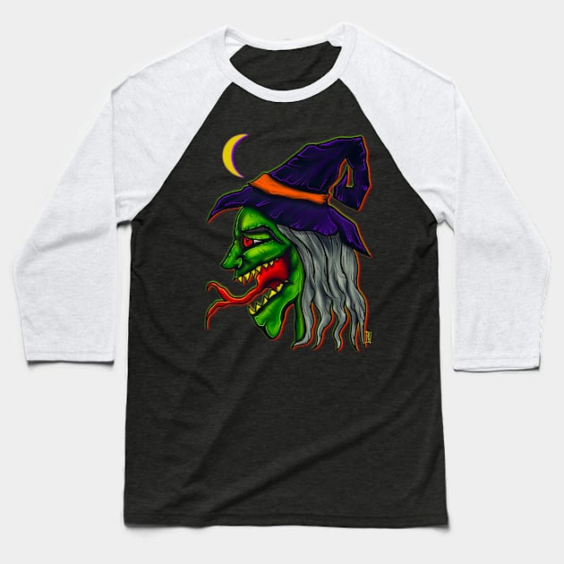 Witch Baseball T-Shirt by Chillateez 